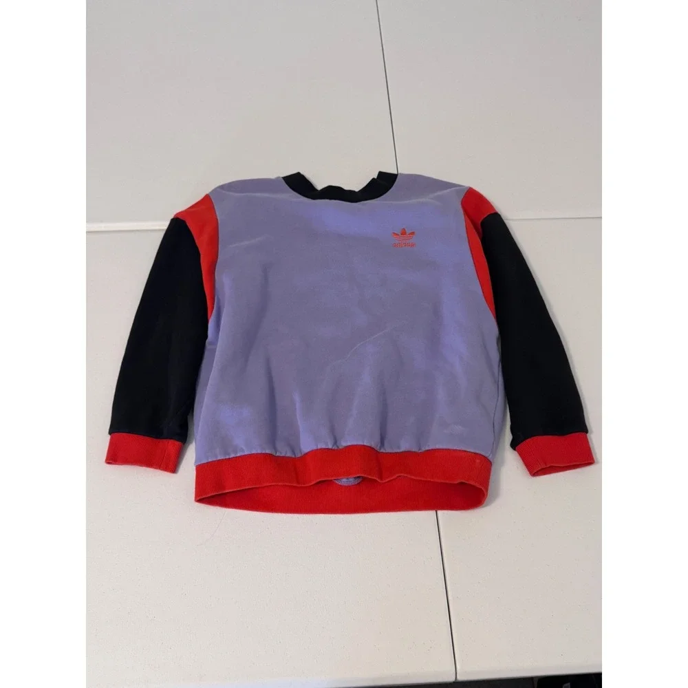 Adidas From The Archive Florida Fishing Colorblock Sweatshirt Purple L k3 - Picture 3 of 7
